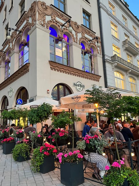 American Food Experience - Market Square views and the summer garden