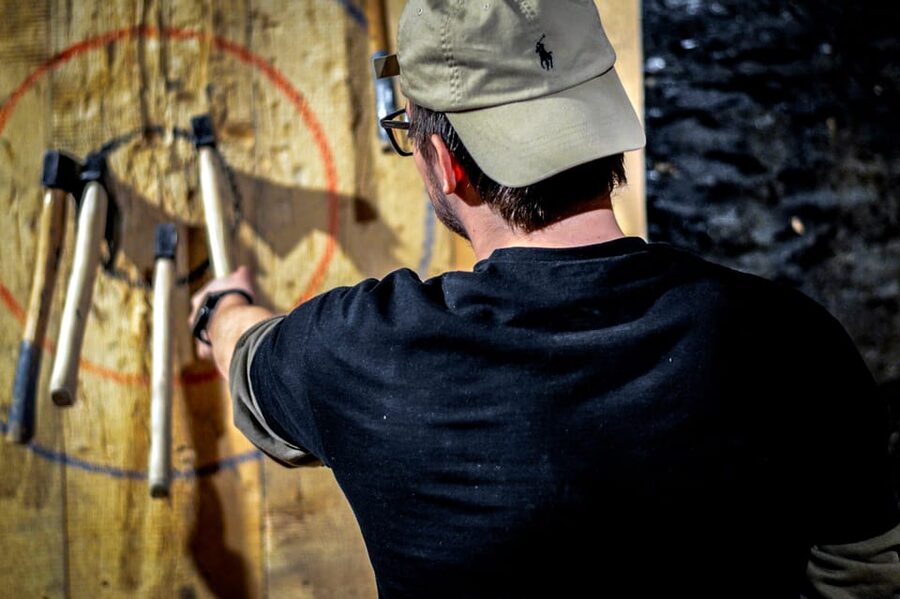 Axe Throwing Experience in Gdansk - The first minutes: safety and technique