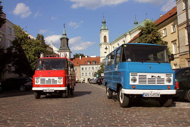 Best of Warsaw - private tour by retro minibus with hotel pickup - Castle Square and the rebuilt Old Town