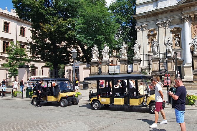 Cracow guided Full tour by Golf Cart-Family Discount - Price, pickup, and private-tour value