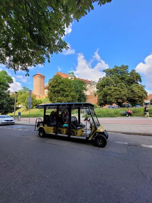 Cracow sightseeing tour by electric golf cart - Crossing the Vistula into Podgórze
