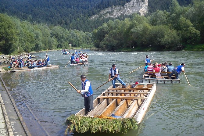 DUNAJEC River Gorge traditional rafting, PRIVATE TOUR from Krakow - An hour in Szczawnica for lunch