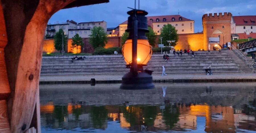 Evening Cruises in Toruń - The Old Town panorama at dusk