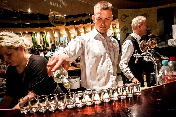 Evening Warsaw - pub and history tour with hotel pickup - The Pavilions turn Nowy Swiat into a bar crawl