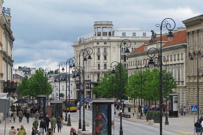 Faces of Warsaw's 3-hour orientation city tour with hotel pick-up - Grzybowski Square and the Former Warsaw Ghetto