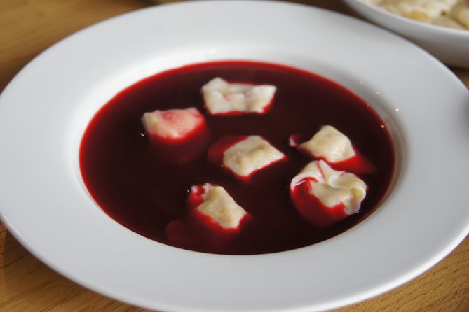 Flavours of Polish Christmas: 4 course dinner + cooking class - Learning to make uszka for beetroot soup