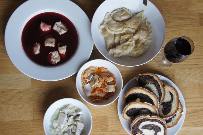 Flavours of Polish Christmas: 4 course dinner + cooking class - Starting with dumpling dough