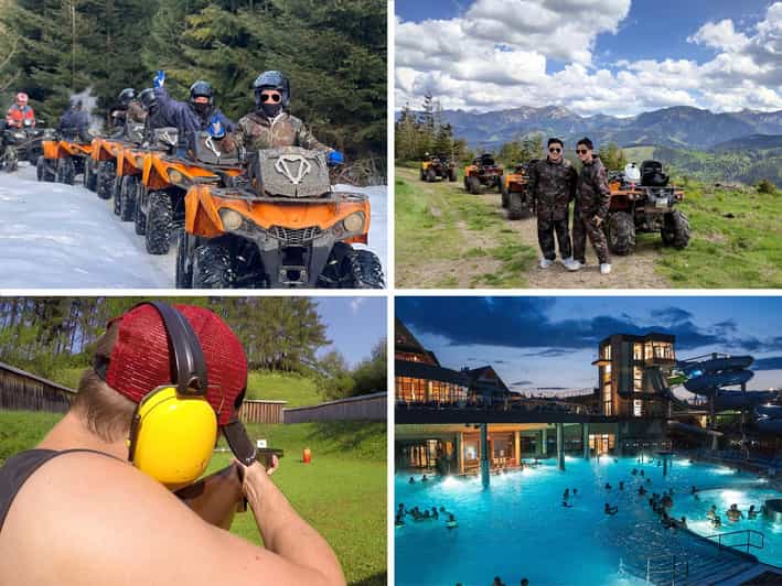 From Krakow: ATV/Snowmobile Ride, Shooting & Hot Springs - Can-Am quads, muddy tracks, and a two-person driving system