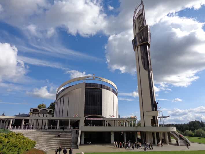 From Krakow: Lagiewniki Sanctuary of The Divine Mercy Tour - The observation tower and your first view