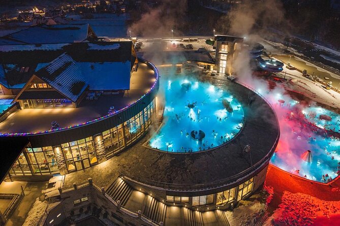 From Krakow Snowmobile with Thermal Pools and Hotel Pickup - Bonfire food and a taste of Highland hospitality