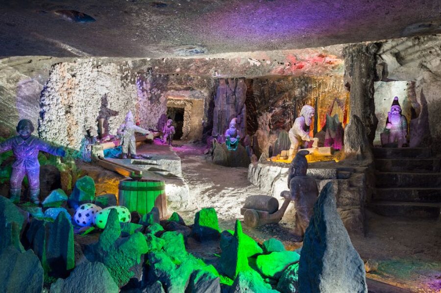 From Krakow: Wieliczka Salt Mine Tour with Guide - Salt-carved art made by miners