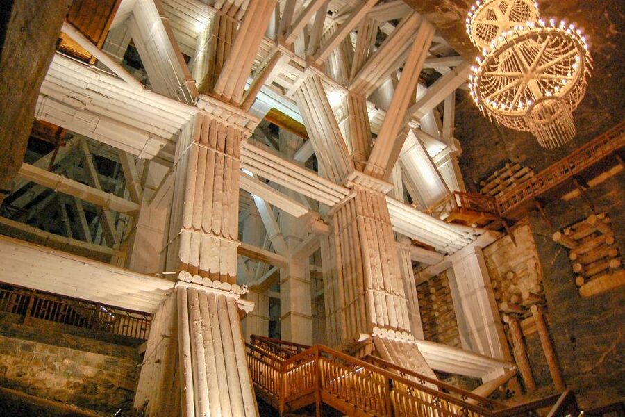 From Krakow: Wieliczka Salt Mine Tour with Hotel Pickup - From central Krakow to the mine entrance