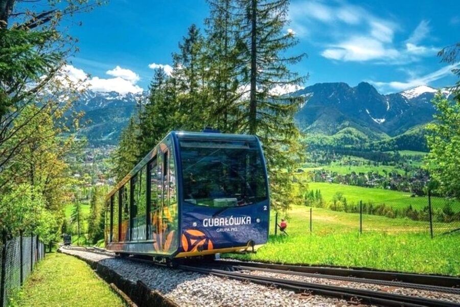 From Krakow: Zakopane & Tatra Mountains Tour with Cable Car - The funicular to Gubałówka Hill