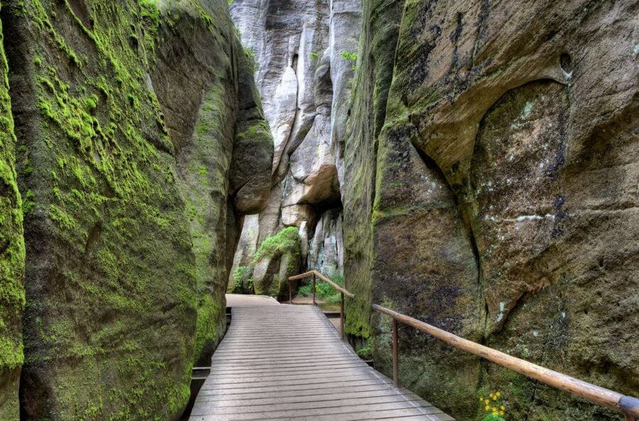 From Wroclaw: Hiking Trail in Rock City Adrspach - Waterfalls, streams, and the lake