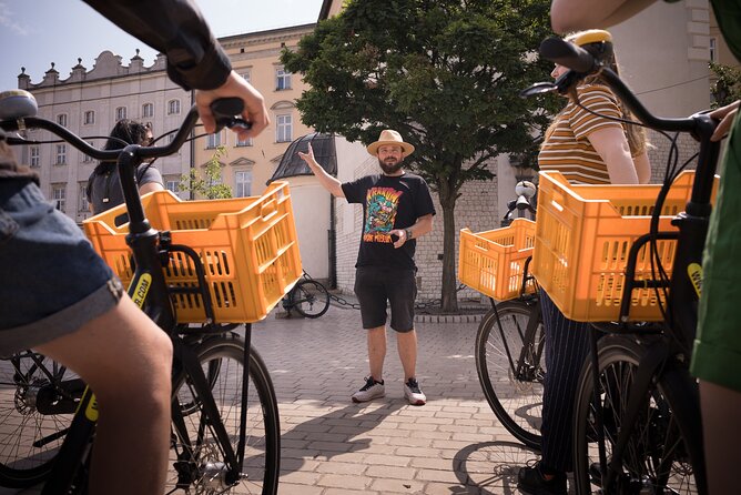 Full Bike Tour - the Old Town, Jewish Qtr & the Ghetto NEW BIKES - Starting on Sławkowska Street with a city bike
