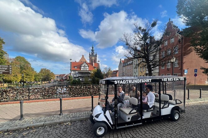Gdansk: 2H City Sightseeing Tour LIVE GUIDED by Buggy/Golf cart - Gates, towers, and a quick look at the Old Town