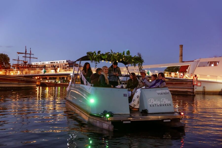 Gdańsk : Catamaran River Cruise (group) - The Crane, Long Bridge, and Mariacka Gate