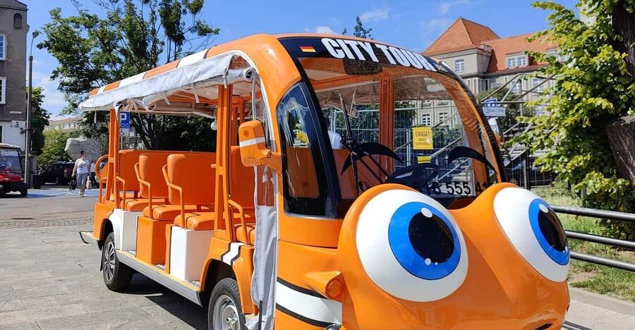Gdansk: City Sightseeing Tour Eco Electric Buggy Golf Cart ! - The Crane, Soldek, and the waterfront