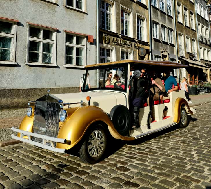 Gdansk:Private Beer City Tour Sightseeing By Golf Cart - The Crane and waterfront bring the city to life