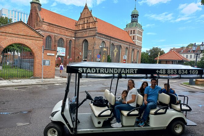 Gdansk: Private City Sightseeing Tour by Buggy/Cart LIVE GUIDED - The waterfront, old crane, and central churches