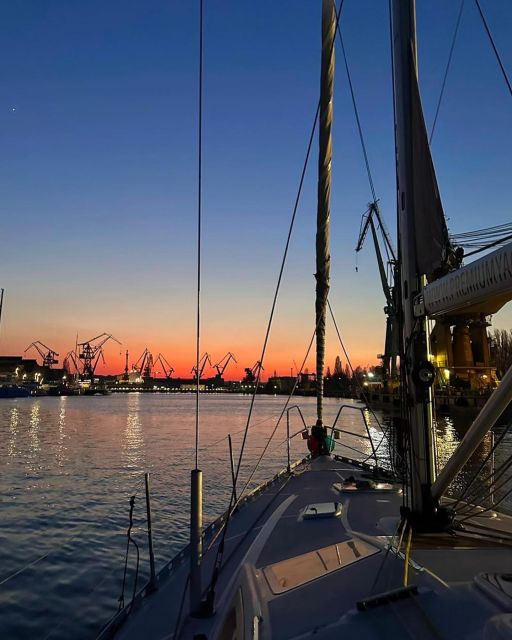 Gdańsk: Scenic Sunset Cruise with Welcome Drink - A yacht designed for comfort, not luxury theater