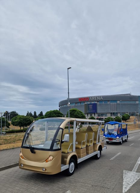 Gdansk: Shared or Private City Tour Sightseeing By Golf Cart - The old port crane and the Motława waterfront
