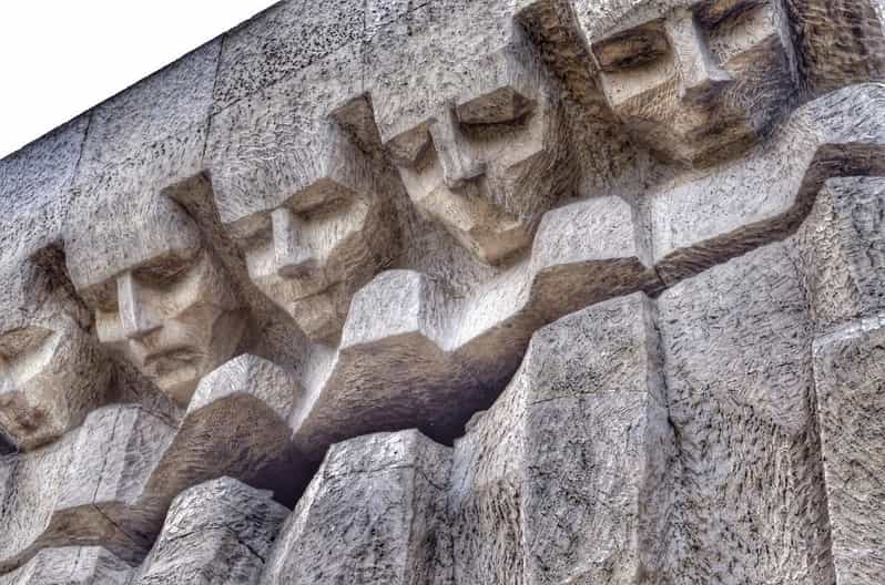 Guided Tour of Plaszow Concentration Camp, Kraków - Reading the few remains at the Grey House