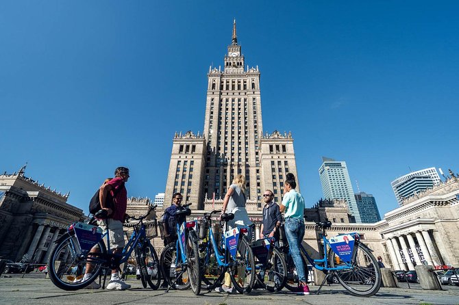 Half-Day Warsaw City Sightseeing Bike Tour for Small Group - The Palace of Culture and a break at Bar Studio