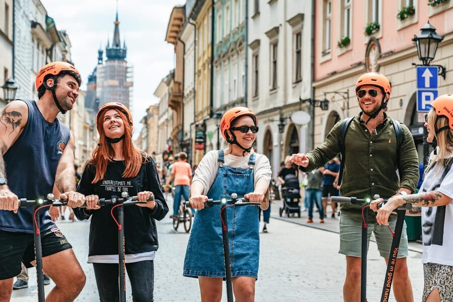 Krakow: Guided E-Scooter City Tour with Food Tastings - Old Town sights, from St. Mary’s to Florian’s Gate
