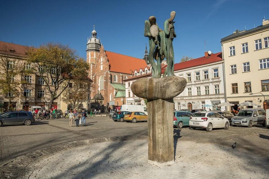 Krakow: Guided Tour of the Jewish Ghetto - The Surviving Wall Fragment in Podgórze