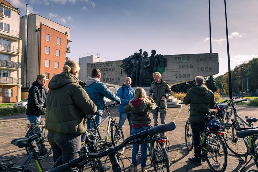 Krakow: Hidden Bike Tour - The viewpoint requires a walk uphill