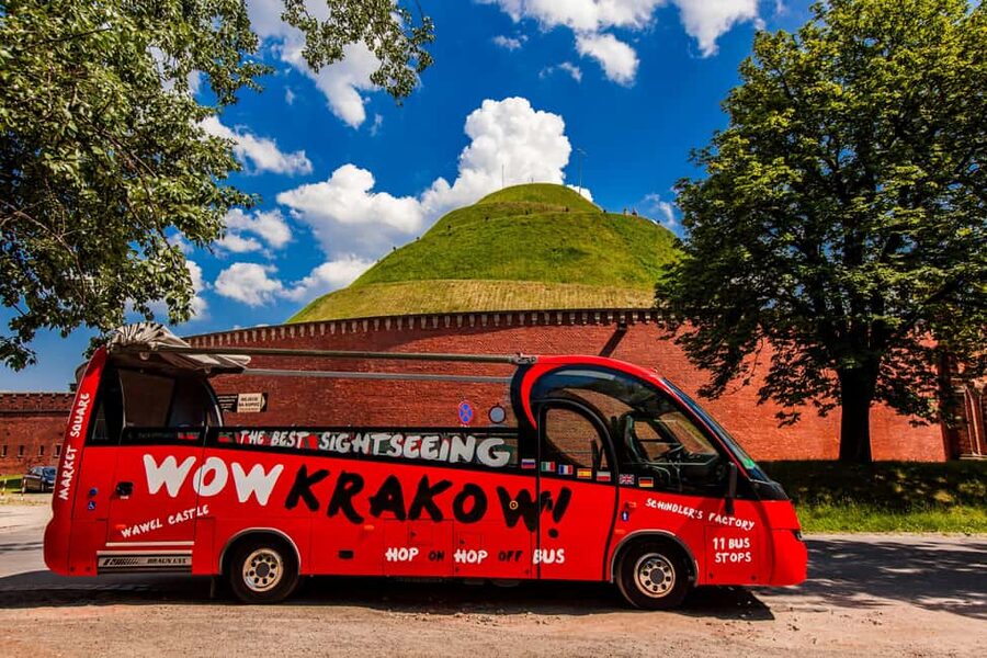 Krakow: Hop-On Hop-Off Bus Tour - Hotel Galaxy to Kazimierz: starting near the river