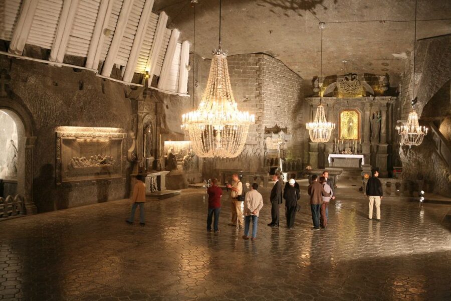 Krakow: Lazy Catamaran River Cruise and Salt Mine Group Tour - Meeting the boat beside the Vistula