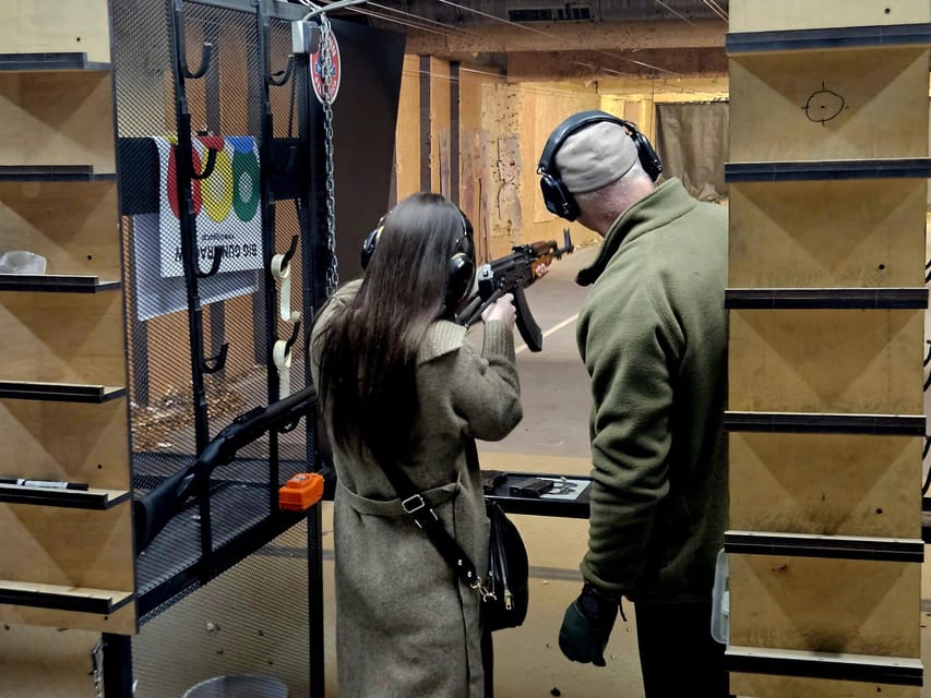 Krakow: Shooting range with hotel pickup - What the $96 price includes