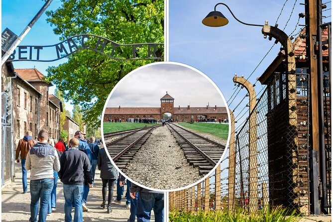 Krakow to Auschwitz-Birkenau Live Guided Tour & Hotel Pick-up - Auschwitz I and the gate marked Arbeit Macht Frei