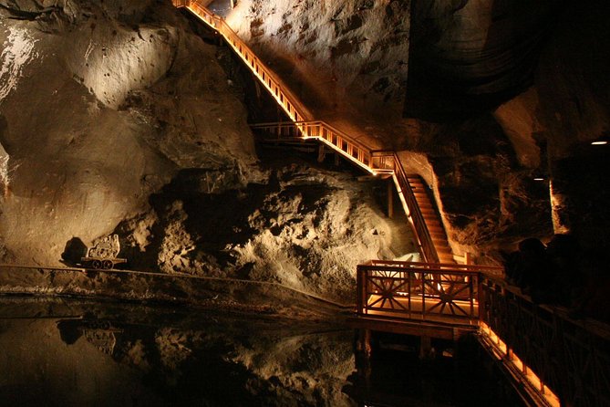 Krakow to Wieliczka: Salt Mine Guided Tour with Ticket & Transfer - The 64-meter staircase into the mine