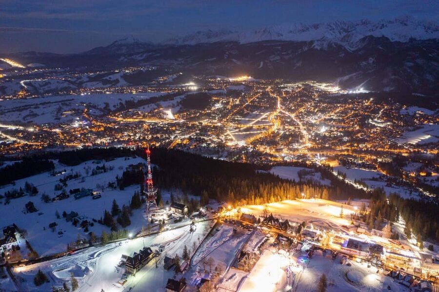 Krakow: Zakopane-Thermal Bath(Evening Time)with Hotel Pickup - From Kraków to the Tatra foothills