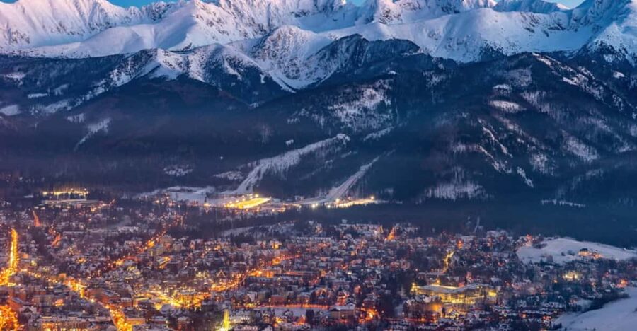KRAKOW ZAKOPANE TOUR CABLE CAR THERMAL BATHS & HOTEL PICKUP - The Gubałówka Funicular and Tatra Views