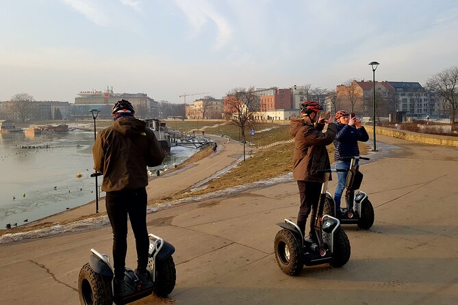 Offroad Segway Guided Krakow City Tour - Father Bernatek Footbridge and the river ride