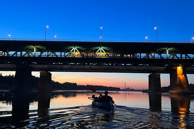 Packrafting / Kayaking Vistula River, Warsaw - PGE National Stadium from the water