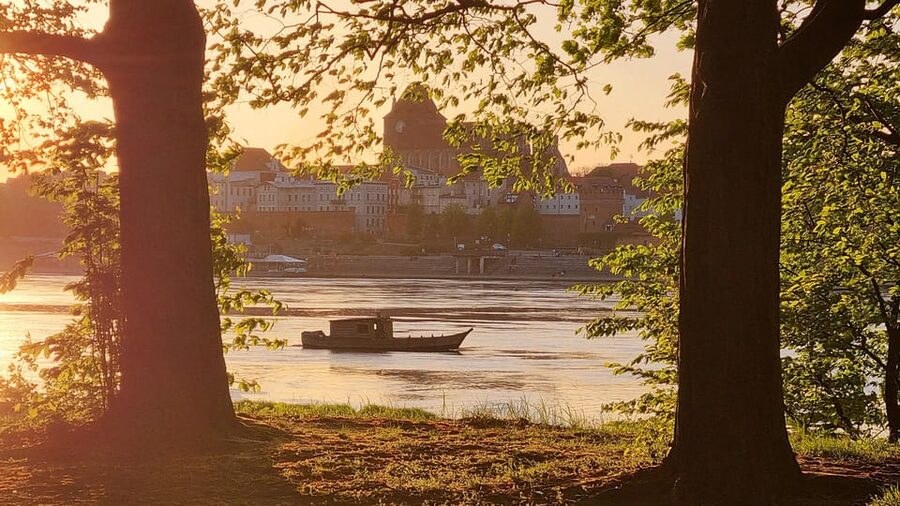 Panorama of Toruń - 30-minute cruise - Toruń’s old town from the Vistula