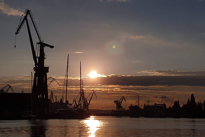 Sunset on the Shipyard and Old Town Evening Cruise - A calm ride on the Motlawa River