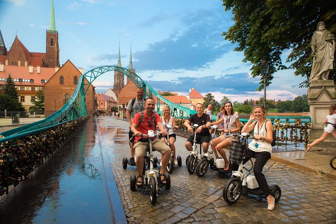 The Grand E-Scooter (3 wheeler) Tour of Wroclaw - everyday tour at 9:30 am - Centennial Hall and Pergola