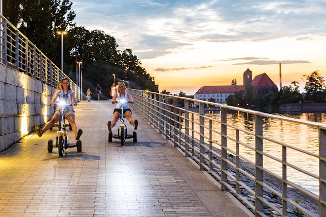 The Grand E-Scooter (3 wheeler) Tour of Wroclaw - everyday tour at 9:30 am - From Kotlarska Street to the Odra River