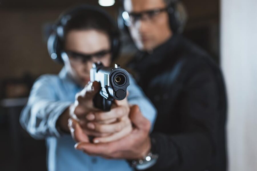 Warsaw: Best Indoor Shooting Range Experience - Indoor comfort, coffee, and a souvenir target