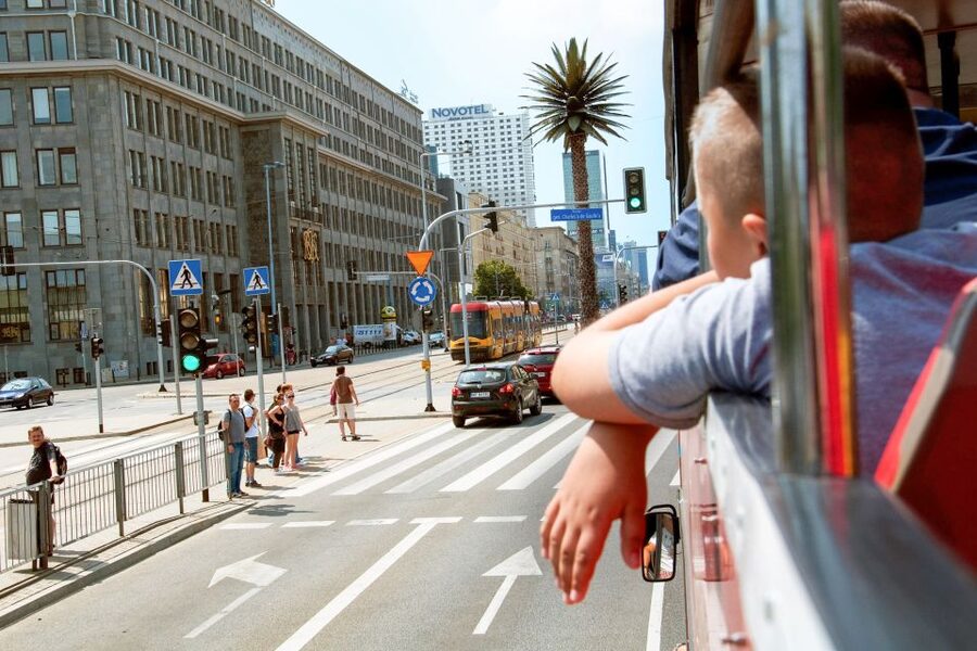 Warsaw: City Sightseeing Hop-On Hop-Off Bus Tour - Audio commentary and the view from the upper deck