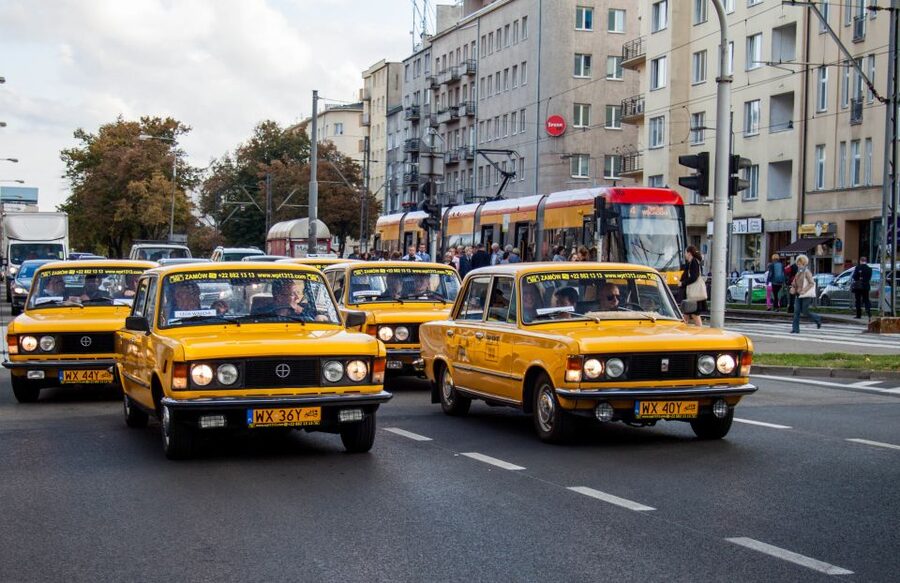 Warsaw Communism Private Tour in a Retro Fiat - Constitution Square and the architecture of the working class
