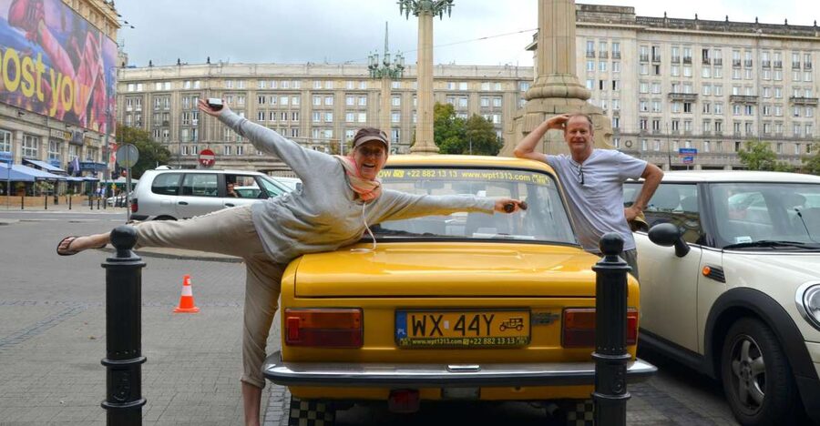 Warsaw Communism Private Tour in a Retro Fiat - The vodka shot, doughnut, and other small touches