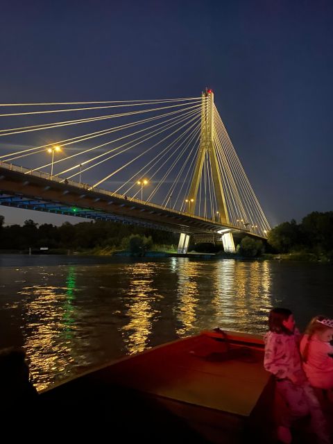 Warsaw: Evening Vistula Cruise with Welcome Drink - The return past Poniatówka beach and PGE Narodowy