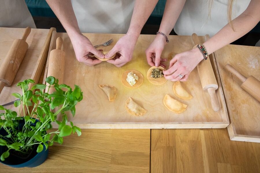 Warsaw: Polish Dumplings Cooking Class - Eating the dumplings you made
